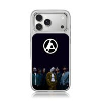 Linkin Park members with their logo iPhone 17 Pro Max Electroplated Silver Case1