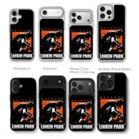 Linkin Park Meteora gas masked art Chris Brown Phone Case Black Electroplated Silver For Iphone 11 To 17
