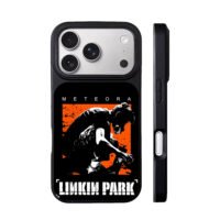 Linkin Park Meteora gas masked art iPhone 17 Pro Max Black Case