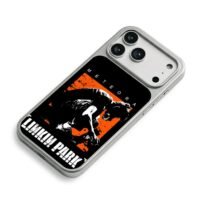 Linkin Park Meteora gas masked art iPhone 17 Pro Max Electroplated Silver Case2