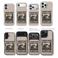 Linkin Park Meteora vintage poster Chris Brown Phone Case Black Electroplated Silver For Iphone 11 To 17