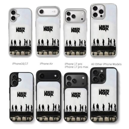 Linkin Park Minutes to Midnight art Chris Brown Phone Case Black Electroplated Silver For Iphone 11 To 17
