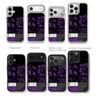 Linkin Park purple member portraits Chris Brown Phone Case Black Electroplated Silver For Iphone 11 To 17