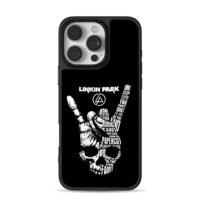 Linkin Park rock hand skull logo iPhone 16 Pro Max Black Case
