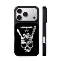 Linkin Park rock hand skull logo iPhone 17 Pro Max Black Case