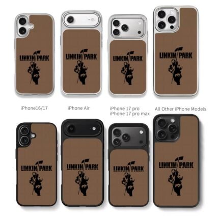 Linkin Park soldier flag silhouette Chris Brown Phone Case Black Electroplated Silver For Iphone 11 To 17