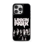 Linkin Park stylized band portrait art iPhone 16 Pro Max Black Case