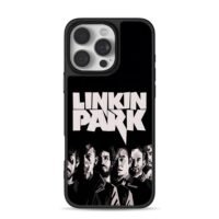 Linkin Park stylized band portrait art iPhone 16 Pro Max Black Case