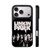 Linkin Park stylized band portrait art iPhone 17 Pro Max Black Case