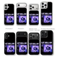 Lit Killah holds toy car purple y2k Chris Brown Phone Case Black Electroplated Silver For Iphone 11 To 17