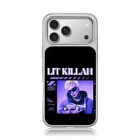 Lit Killah holds toy car purple y2k iPhone 17 Pro Max Electroplated Silver Case1