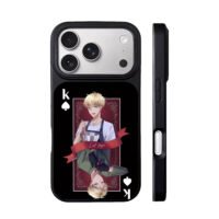 Loid Forger spade K anime card art iPhone 17 Pro Max Black Case