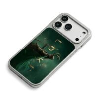 Loki with spear golden text green Phone Case for iPhone 11-17 & Samsung Galaxy S24-S26 - Image 5