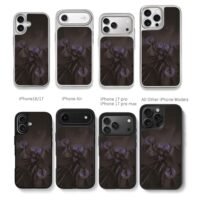 LoL void warrior with purple orbs Chris Brown Phone Case Black Electroplated Silver For Iphone 11 To 17