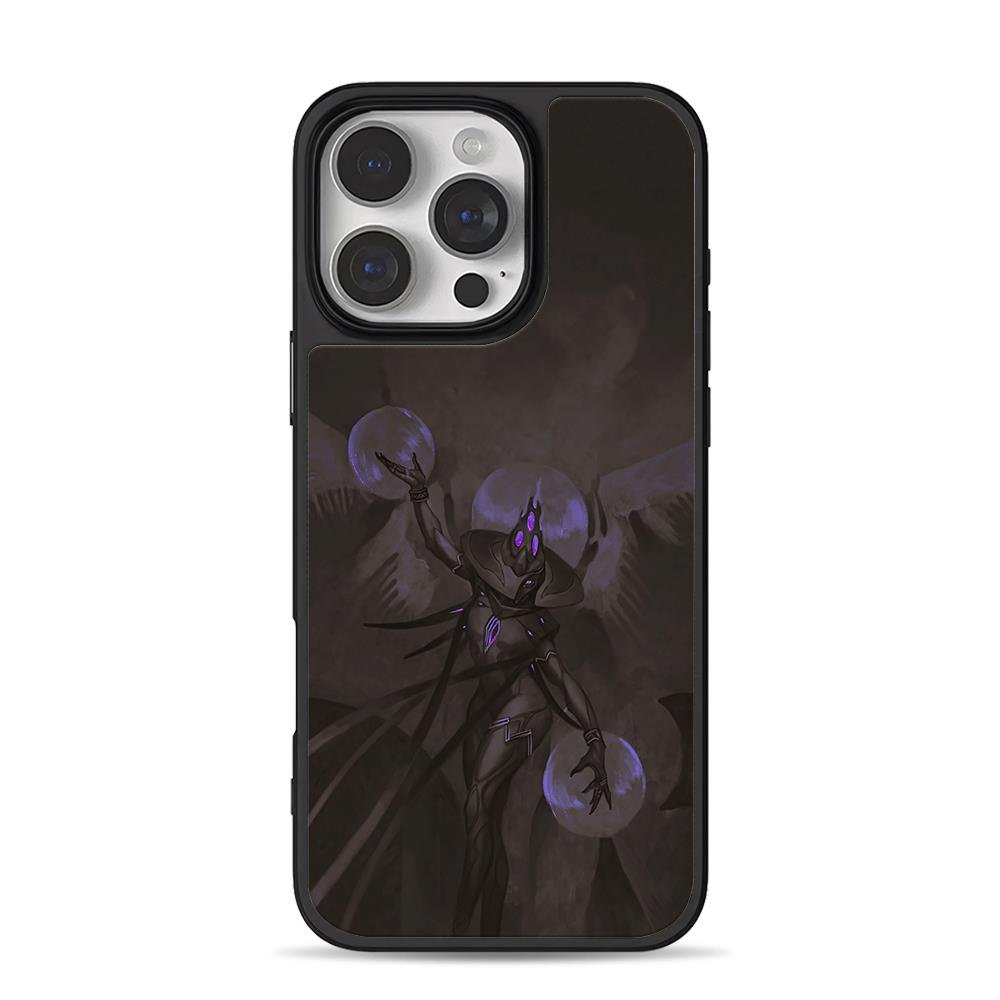 LoL void warrior with purple orbs iPhone 16 Pro Max Black Case LoL void warrior with purple orbs iPhone 16 Pro Max Black Case