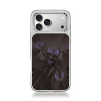 LoL void warrior with purple orbs iPhone 17 Pro Max Electroplated Silver Case1