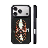 LoomWorldTourSilhouetteOrangeRings iPhone 17 Pro Max Black Case