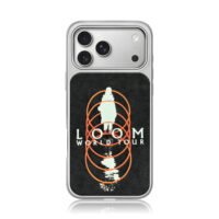 LoomWorldTourSilhouetteOrangeRings iPhone 17 Pro Max Electroplated Silver Case1