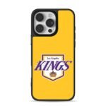Los Angeles Kings crown logo yellow iPhone 16 Pro Max Black Case