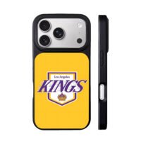 Los Angeles Kings crown logo yellow iPhone 17 Pro Max Black Case