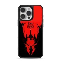 LOTR Sauron tower Frodo red art Phone Case for iPhone 11-17 & Samsung Galaxy S24-S26