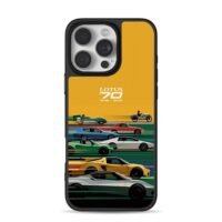 Lotus 70th anniversary sports car art iPhone 16 Pro Max Black Case