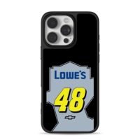 Lowes 48 Nascar Chevy racing logo iPhone 16 Pro Max Black Case