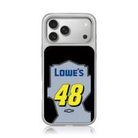 Lowes 48 Nascar Chevy racing logo iPhone 17 Pro Max Electroplated Silver Case1