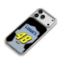 Lowes 48 Nascar Chevy racing logo iPhone 17 Pro Max Electroplated Silver Case2