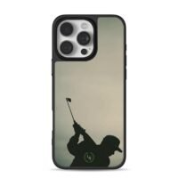 LS wreath monogram golf swing silhouette Phone Case for iPhone 11-17 & Samsung Galaxy S24-S26