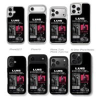 Luis Miguel stage photo collage Chris Brown Phone Case Black Electroplated Silver For Iphone 11 To 17