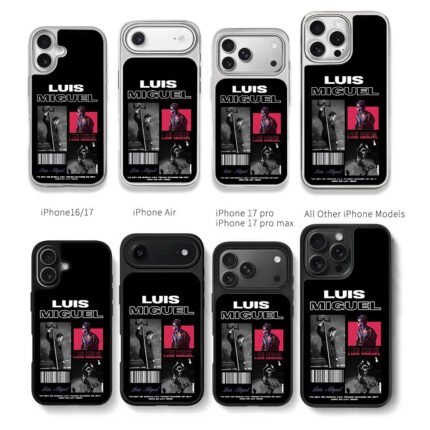 Luis Miguel stage photo collage Chris Brown Phone Case Black Electroplated Silver For Iphone 11 To 17