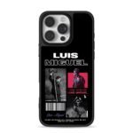 Luis Miguel stage photo collage iPhone 16 Pro Max Black Case