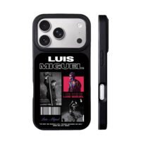 Luis Miguel stage photo collage iPhone 17 Pro Max Black Case