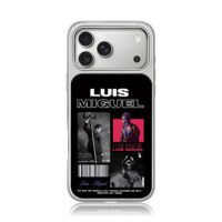 Luis Miguel stage photo collage iPhone 17 Pro Max Electroplated Silver Case1