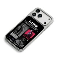 Luis Miguel stage photo collage iPhone 17 Pro Max Electroplated Silver Case2