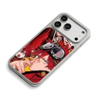 Luka anime red hair goggles sticker iPhone 17 Pro Max Electroplated Silver Case2