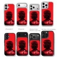 Luke Skywalker twin suns red art Chris Brown Phone Case Black Electroplated Silver For Iphone 11 To 17