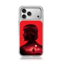 Luke Skywalker twin suns red art iPhone 17 Pro Max Electroplated Silver Case1