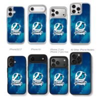 Luminosity Gaming logo on blue wash Chris Brown Phone Case Black Electroplated Silver For Iphone 11 To 17
