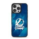 Luminosity Gaming logo on blue wash iPhone 16 Pro Max Black Case