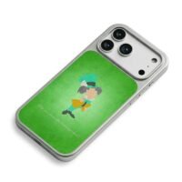 Mad Hatter with Alice riddle green iPhone 17 Pro Max Electroplated Silver Case2