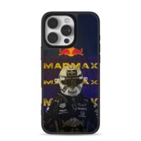 Mad Max Red Bull F1 driver helmet iPhone 16 Pro Max Black Case