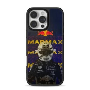 Mad Max Red Bull F1 driver helmet iPhone 16 Pro Max Black Case