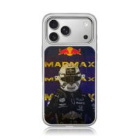 Mad Max Red Bull F1 driver helmet iPhone 17 Pro Max Electroplated Silver Case1