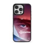 Mad Max Verstappen F1 close eye iPhone 16 Pro Max Black Case