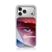 Mad Max Verstappen F1 close eye iPhone 17 Pro Max Electroplated Silver Case1