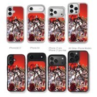 Magik Marvel female hero group red art Chris Brown Phone Case Black Electroplated Silver For Iphone 11 To 17