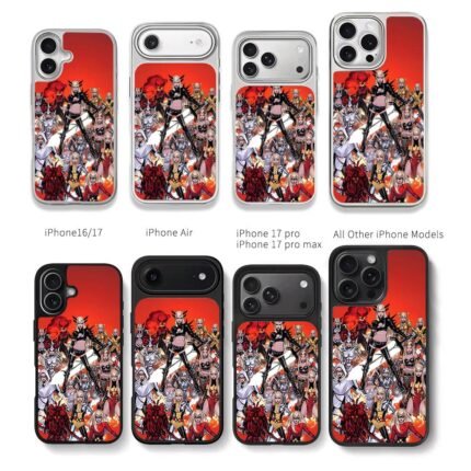 Magik Marvel female hero group red art Chris Brown Phone Case Black Electroplated Silver For Iphone 11 To 17