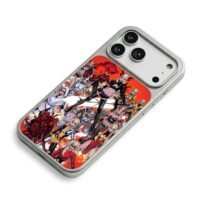Magik Marvel female hero group red art iPhone 17 Pro Max Electroplated Silver Case2